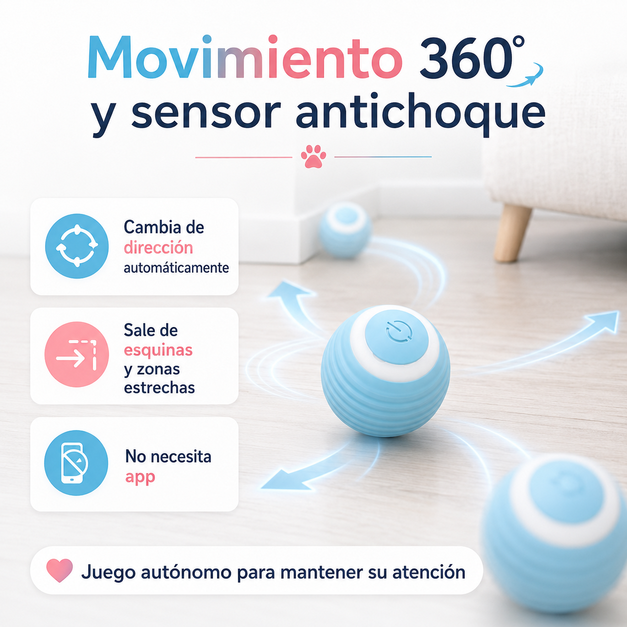 MiauMotion – Pelota Interactiva Automática para Gatos